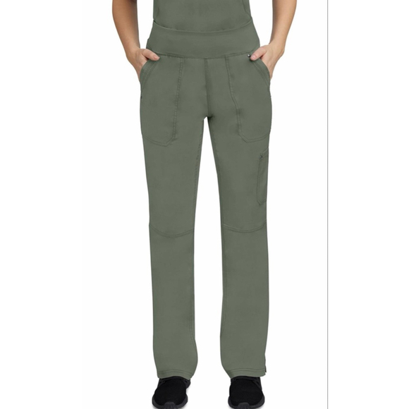 Healing Hands Pants - NEW Healing Hands Scrub Pant Tori Yoga Knit Waistband 5 Pockets 2-Way Stretch XL